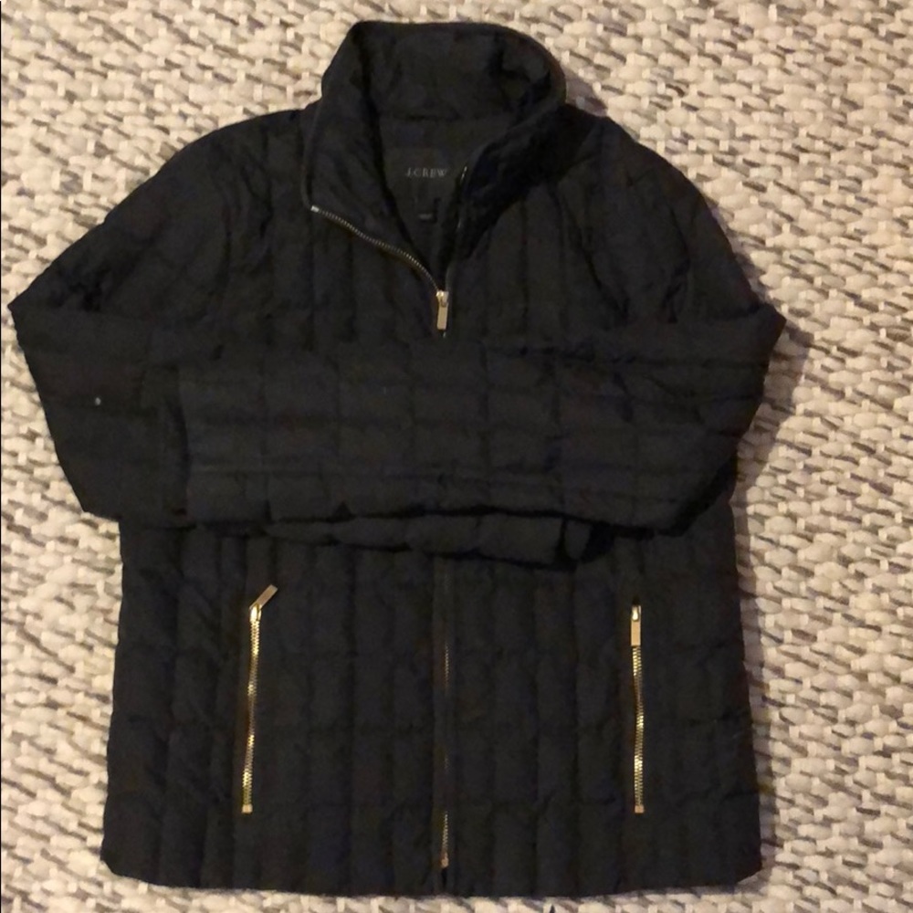 J. Crew Lightweight Down Puffy Coat